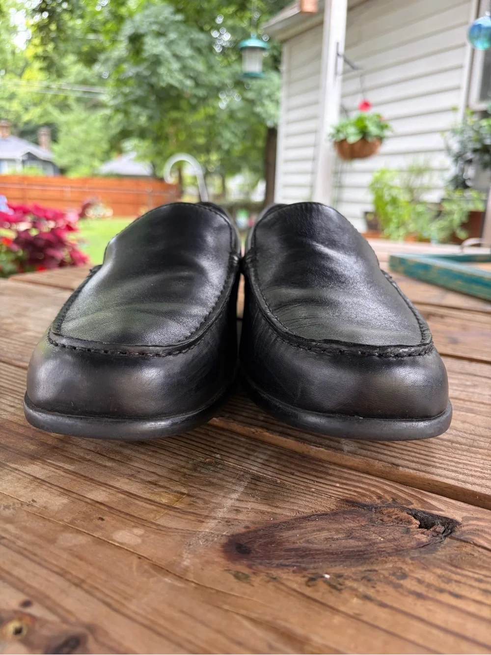 Rockport Men's Black Leather Slip-On Loafers - Classic Moc Toe